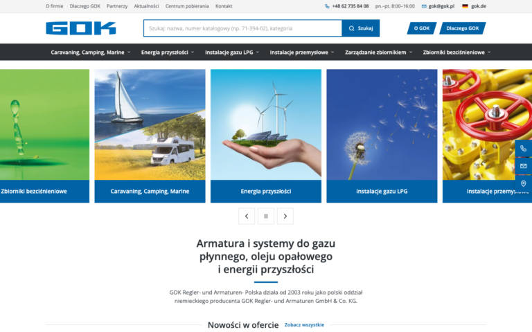 GOK Polska - Rebuilding an 805-Product Catalogue: A Custom Theme Replacing Oxygen