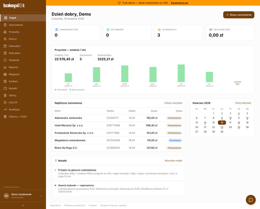 BakePilot - ERP System for Bakeries