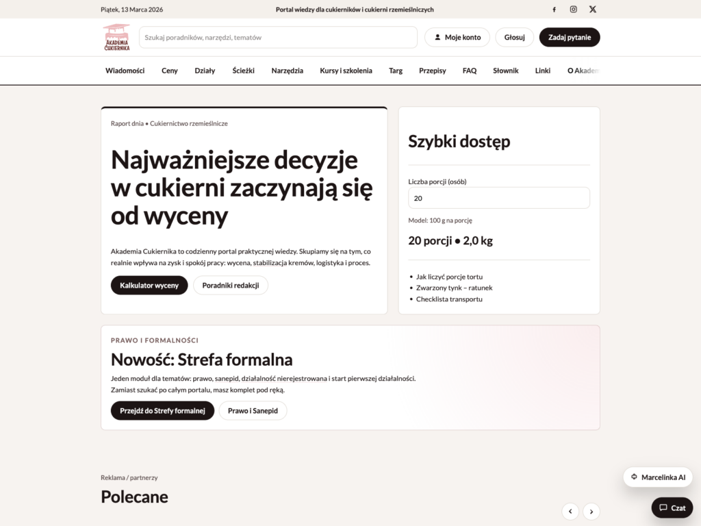 Akademia Cukiernika - Educational Portal