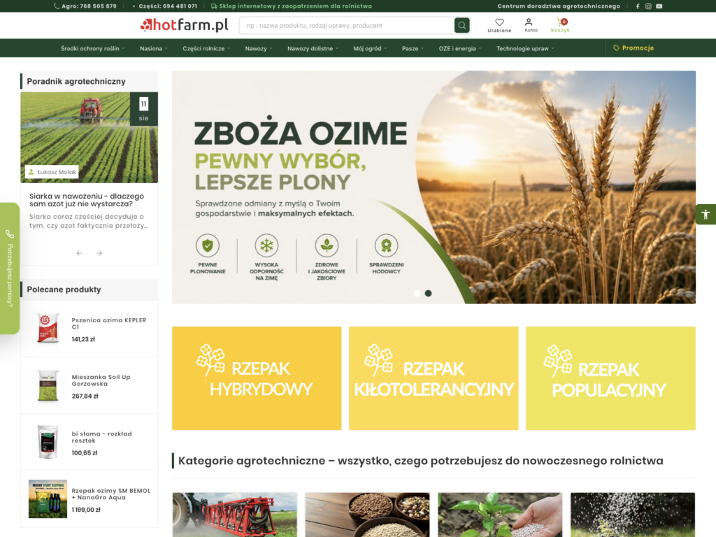 HotFarm - Agricultural Store