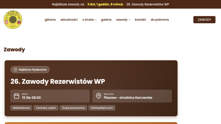 KSS Bursztyn - Shooting Competition Calendar